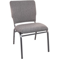 Flash Furniture SEPCHT185-111 Advantage Charcoal Gray Multipurpose Church Chairs - 18.5 in. Wide